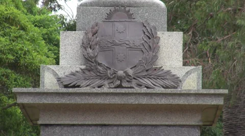 Mascot War Memorial Stock Footage 36079311