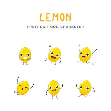The Mascot of the Yellow Lemon Stock Illustration