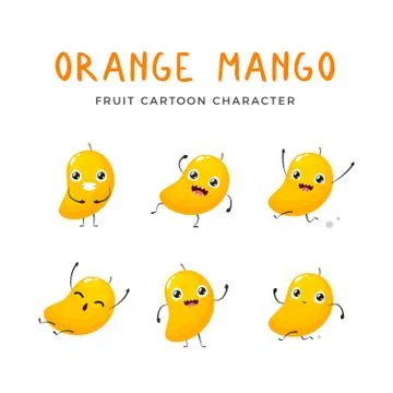 The Mascot of the Yellow Mango Stock-Illustration