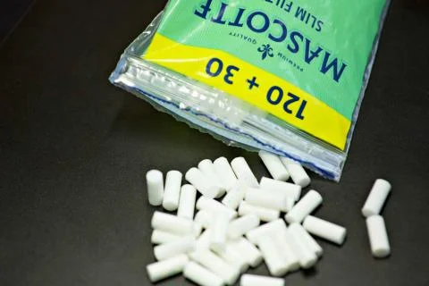 Mascotte Filters slim Fotos de archivo