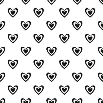 Masculine heart pattern seamless vector Stock Illustration