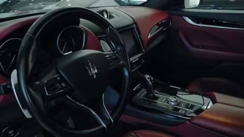 Maserati interior Video stock 152791616