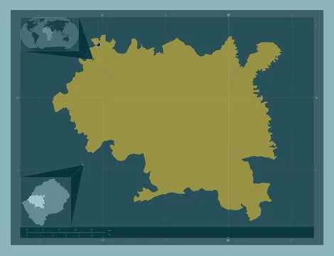 Maseru, Lesotho. Solid color shape 스톡 일러스트