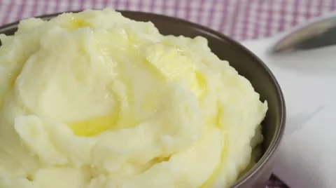 Mashed potato with butter Stock-Footage 24666201