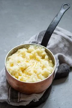 Mashed potato with a butter Stock-Fotos