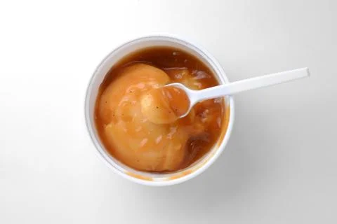 Mashed potato with gravy Stock Photos