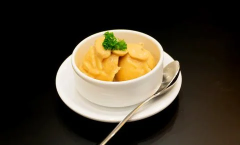 Mashed potato with mushroom Stock Photos