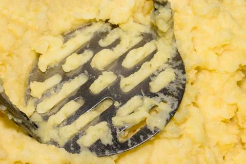 Mashed potato.Background of mashed potatoes. Stock Photos
