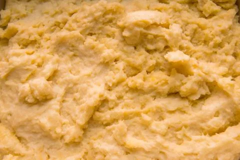 Mashed potatoes close up Stock Photos