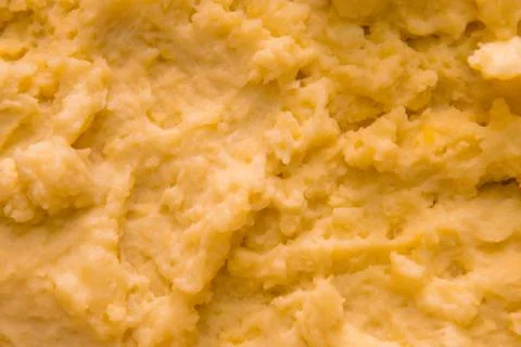 Mashed potatoes close up Stock Photos
