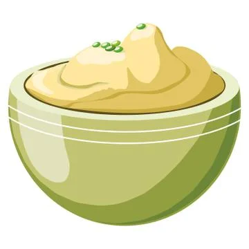 Mashed potatoes design Stock Illustration