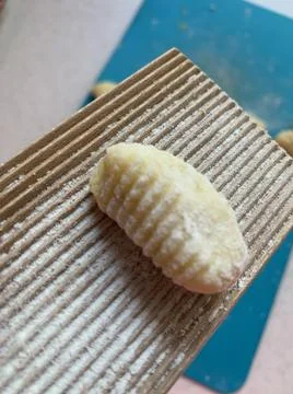 Mashed potatoes, gnocchi Stock Photos