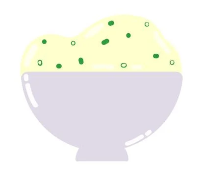 Mashed potatoes icon Stock Illustration