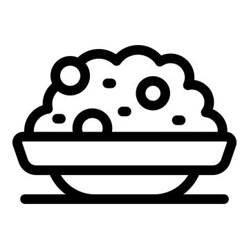 Mashed potatoes lying on plate, comfort food carbohydrates for dinner or lunc 库存插图