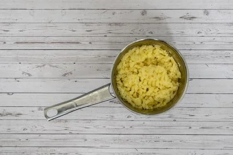 Mashed potatoes in a pan 写真素材