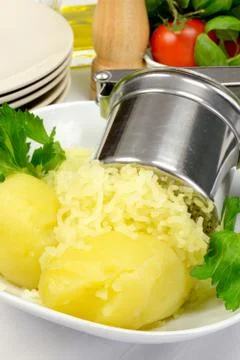 Mashed potatoes Stock Photos