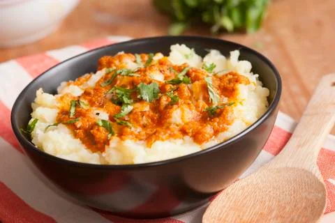 Mashed potatoes Stock Photos