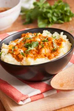 Mashed potatoes Stock Photos