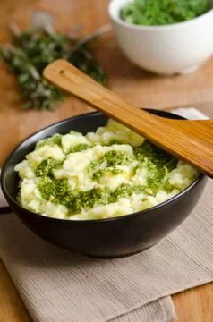 Mashed potatoes Stock Photos