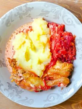 Mashed potatoes Stock Photos