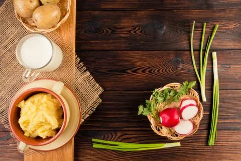 Mashed potatoes Stock Photos