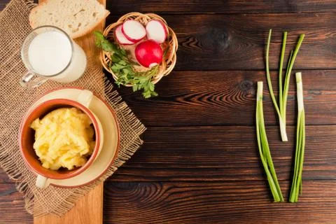Mashed potatoes Stock Photos