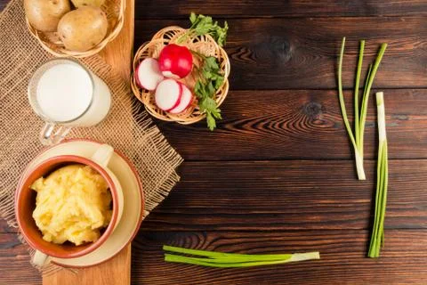 Mashed potatoes Stock Photos