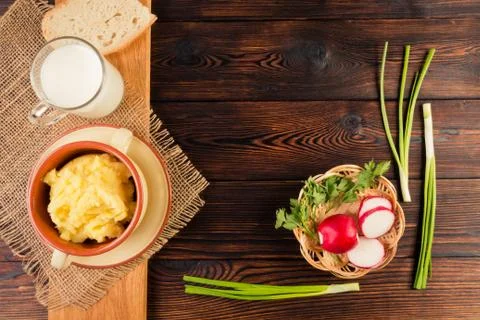 Mashed potatoes Stock Photos