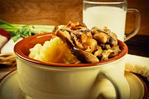 Mashed potatoes Stock Photos