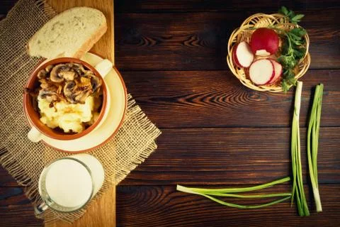 Mashed potatoes Stock Photos