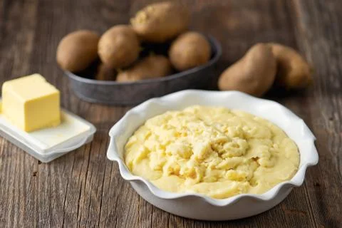 Mashed potatoes Stock Photos