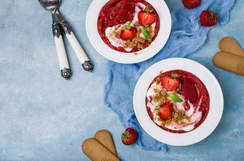 Mashed red berries Stock-Fotos