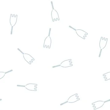 Masher potato glyph seamless pattern Stock Illustration