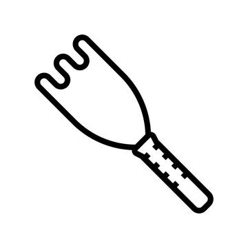 Masher potato line icon vector illustration Stock Illustration
