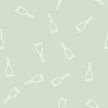 Masher potato line seamless pattern Stock Illustration