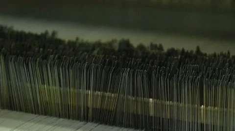 Mashine in a textile factory Stock Footage 62524588