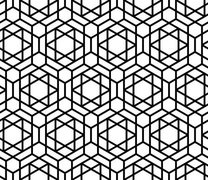 Mashrabiya arabesque, Arabic pattern background Stock Illustration