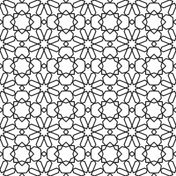 Mashrabiya arabesque arabic seamless pattern Stock Illustration