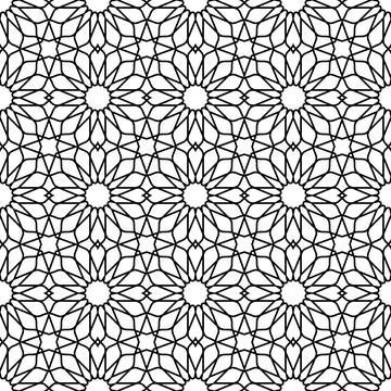 Mashrabiya arabesque arabic seamless pattern Stock Illustration
