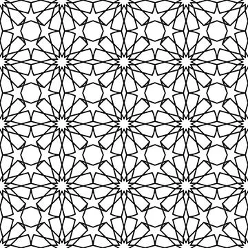 Mashrabiya arabesque arabic seamless pattern 스톡 일러스트
