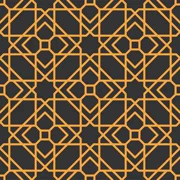 Mashrabiya arabesque pattern, islamic background 스톡 일러스트