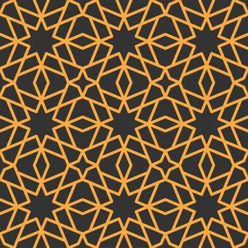 Mashrabiya arabesque pattern seamless background 스톡 일러스트
