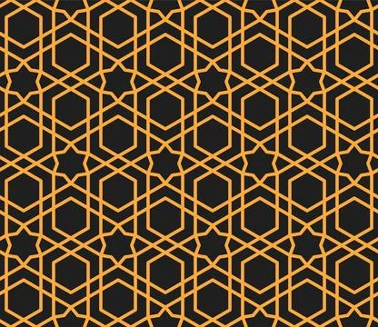 Mashrabiya arabesque pattern, seamless background 스톡 일러스트