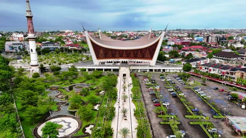 Masjid Raya Sumatera Barat or known as Masjid Raya Syekh Ahmad Khatib Al Mi.. Stock Footage 297828987