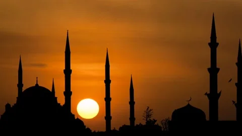 Masjid sunset evening Stock-Footage 273698781