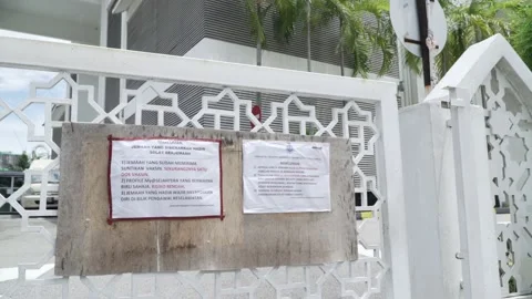 Masjid tutup - Mosque Closed Stock-Footage 159491564