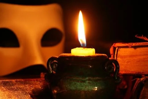 Mask And Candle Stock Photos