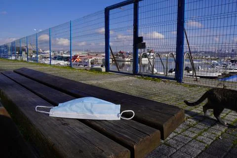 The Mask On The Bench 8 Stock Photos