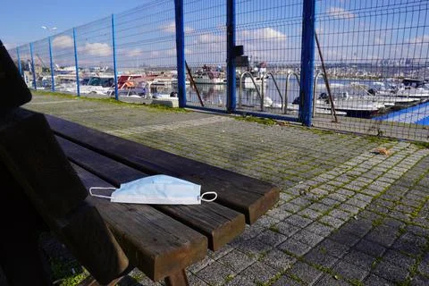 The Mask On The Bench 9 Stock Photos