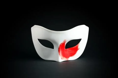 Mask on black Stock Photos